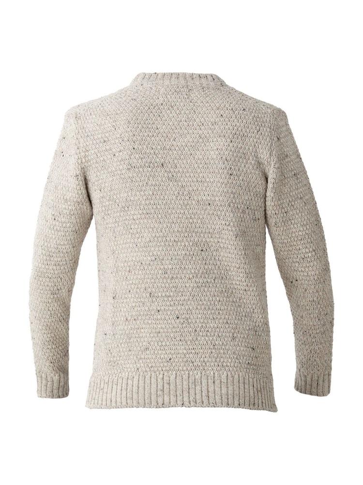 Бежевый - Celtic & Co. Cable Crew Neck Jumper - Image 3 of 3