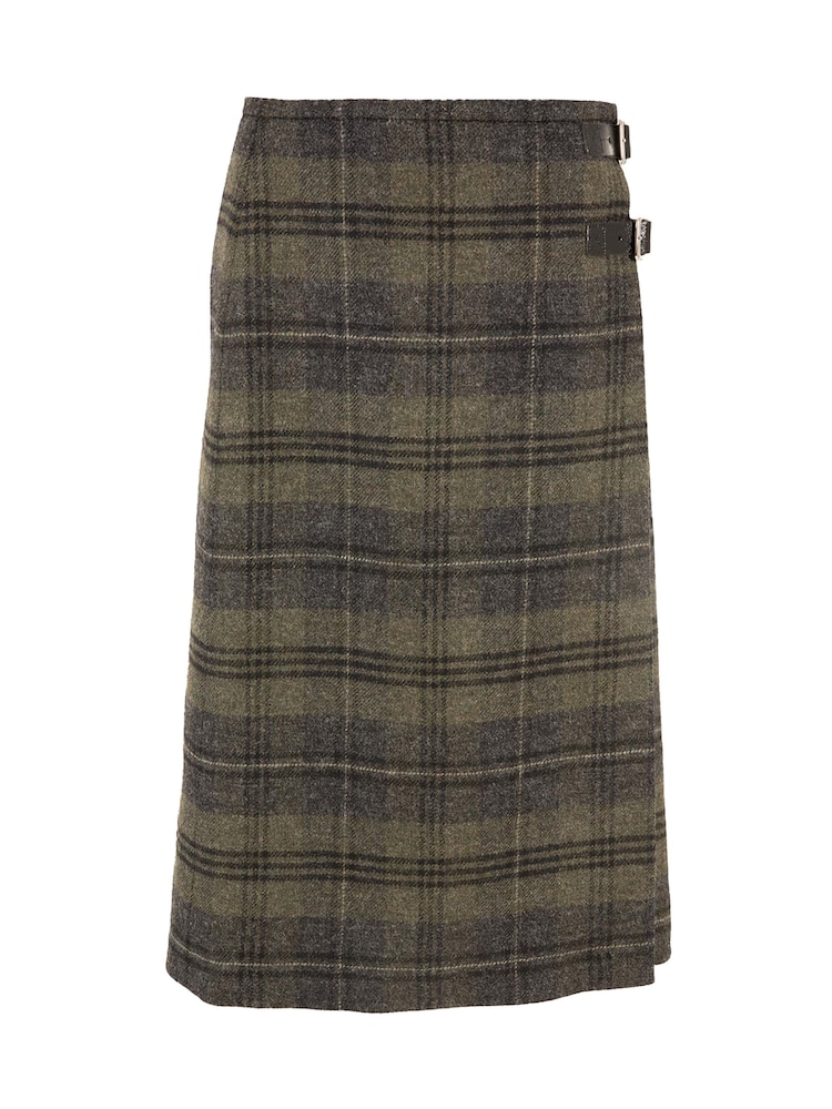 Бутылочно-зеленый - Celtic & Co. Midi Celt Kilt Skirt - Изображение 2 из 3