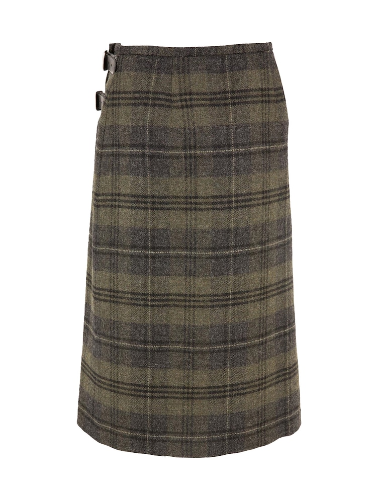 Бутылочно-зеленый - Celtic & Co. Midi Celt Kilt Skirt - Изображение 3 из 3