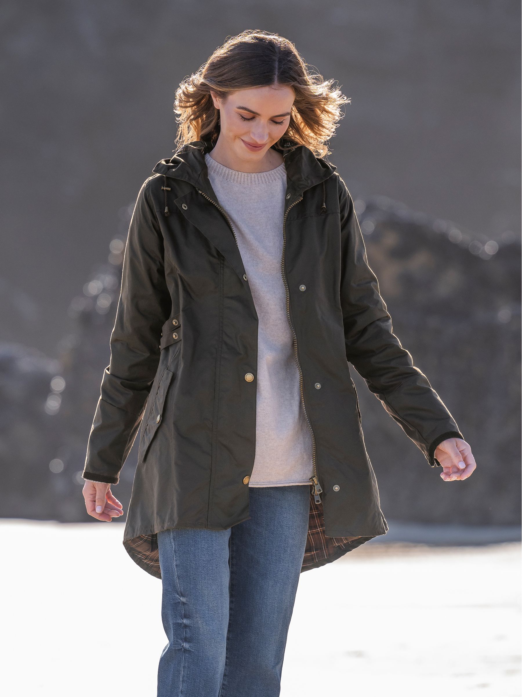 Buy Celtic Co Grey Waxed Riding Coat from the Next UK online shop