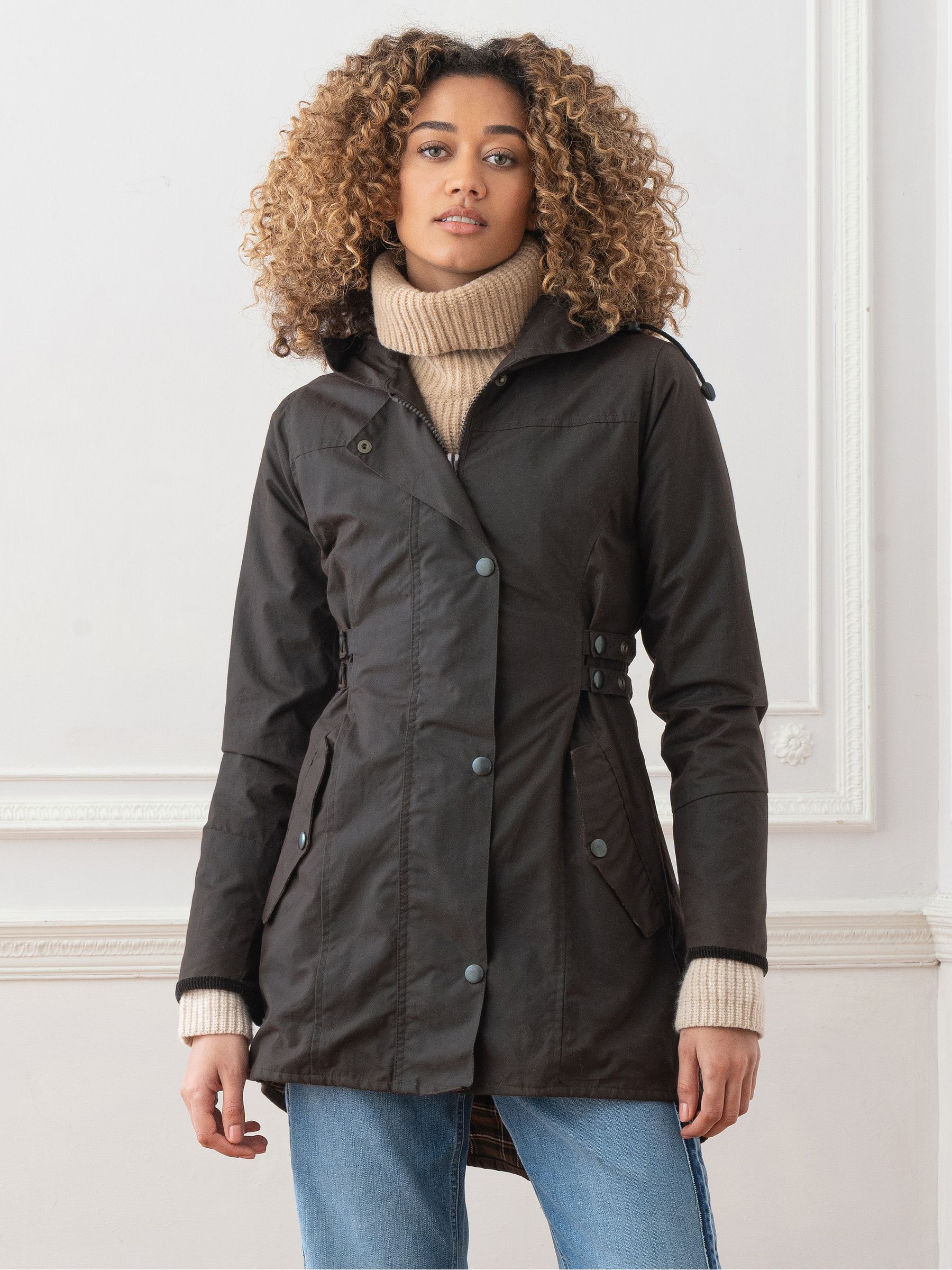 Buy Grey Waxed Riding Coat from Next USA
