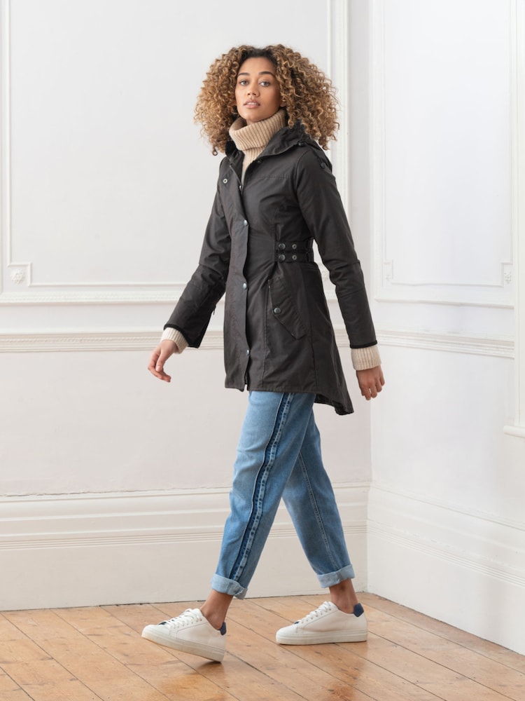 Celtic & Co Grey Waxed Riding Coat - Image 5 of 9