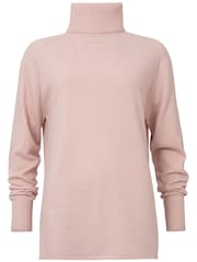 Celtic & Co. Pink Geelong Slouch Roll Neck Jumper - Image 2 of 3