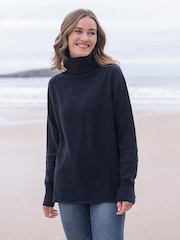 Celtic & Co. Womens Geelong Slouch Roll Neck Jumper - Image 3 of 6