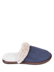 Celtic & Co. Ladies Blue Turnback Mules - Image 1 of 4