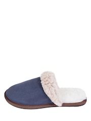 Celtic & Co. Ladies Blue Turnback Mules - Image 2 of 4