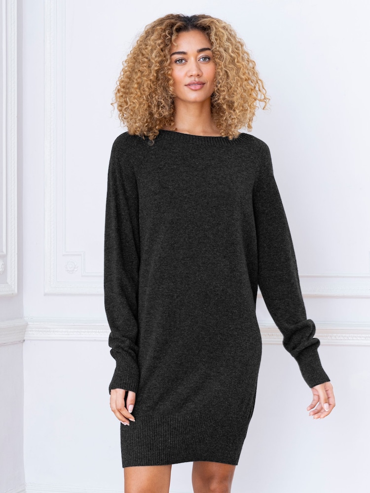 Celtic & Co. Womens Grey Supersoft Slouch Dress - Image 1 of 4