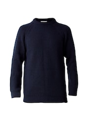 Blau - Celtic & Co. Fishermans gerippter Pullover für Herren - Bild 5 von 5