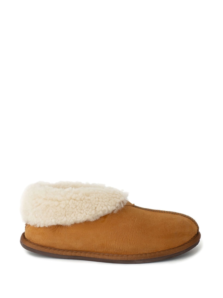Celtic & Co. Mens Sheepskin Bootee Slippers - Image 1 of 4