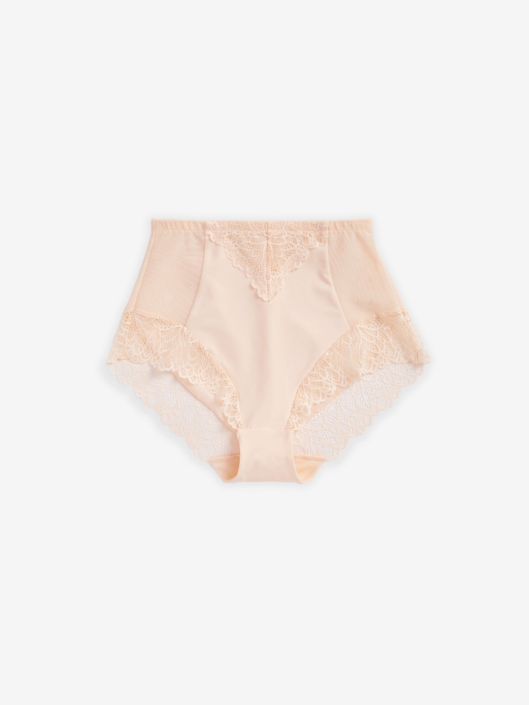 Pastel Rose Nude High Waist Brief Firm Tummy Control Shaping Briefs - Image 1 of 1