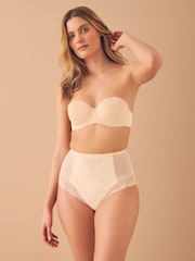 Pastel Rose Nude High Waist Brief Firm Tummy Control Shaping Briefs - Image 4 of 5