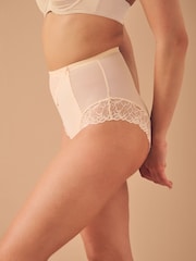 Pastel Rose Nude High Waist Brief Firm Tummy Control Shaping Briefs - Image 5 of 5