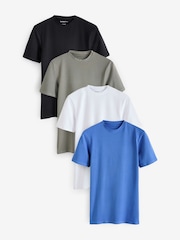 River Island Muscle Fit Studio T-Shirts 4 Pack - Bild 1 von 7