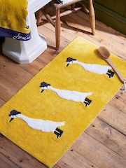 Joules Gold Delia Duck Bath Mat - Image 1 of 2
