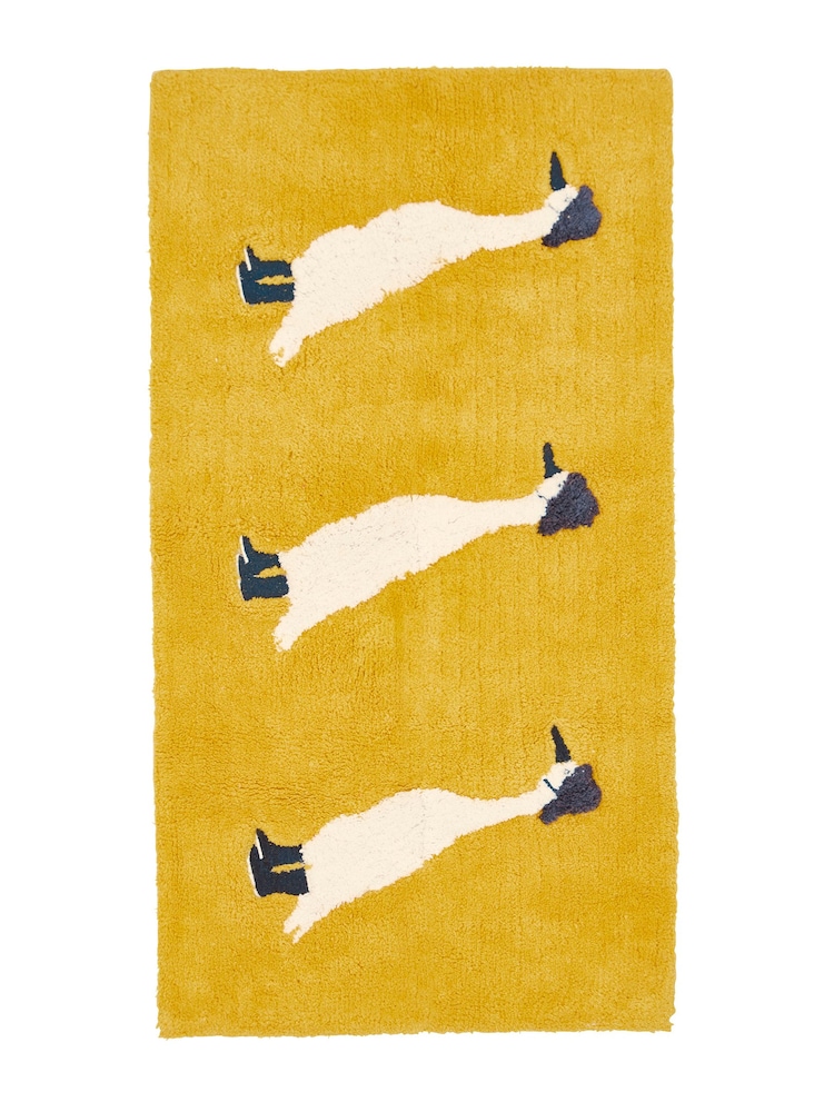 Joules Gold Delia Duck Bath Mat - Image 2 of 2