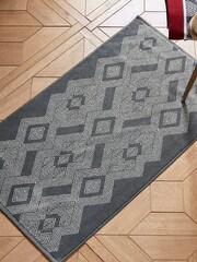 Bedeck of Belfast Grey Siya Bath Mat - Image 1 of 1