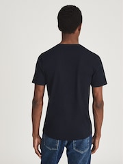 Reiss Navy Regular Fit V-neck T-shirt - Image 5 of 7