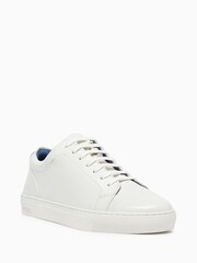 Oliver Sweeney White Calf Leather Trainers - Image 2 of 5