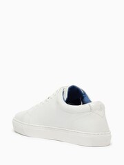 Oliver Sweeney White Calf Leather Trainers - Image 3 of 5
