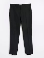 River Island Charcoal Black Slim Fit Suit Trousers - Image 4 of 5