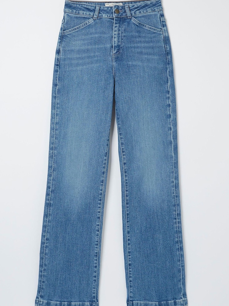 FatFace Blue Elise Wide Leg Jeans - Image 4 of 4 FatFace Blue Elise Wide Leg Jeans - Image 4 of 4