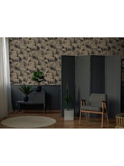 Julien Macdonald Black Honolulu 10M Wallpaper - Image 2 of 3