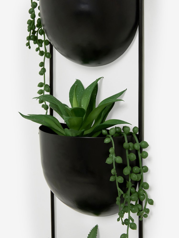 Bronx stenski planter z umetnimi rastlinami - Slika 3 iz 3 Bronx stenski planter z umetnimi rastlinami - Slika 3 iz 3
