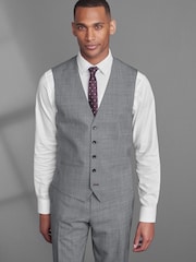 Grey Signature TG Di Fabio Wool Rich Check Suit: Waistcoat - Image 1 of 5