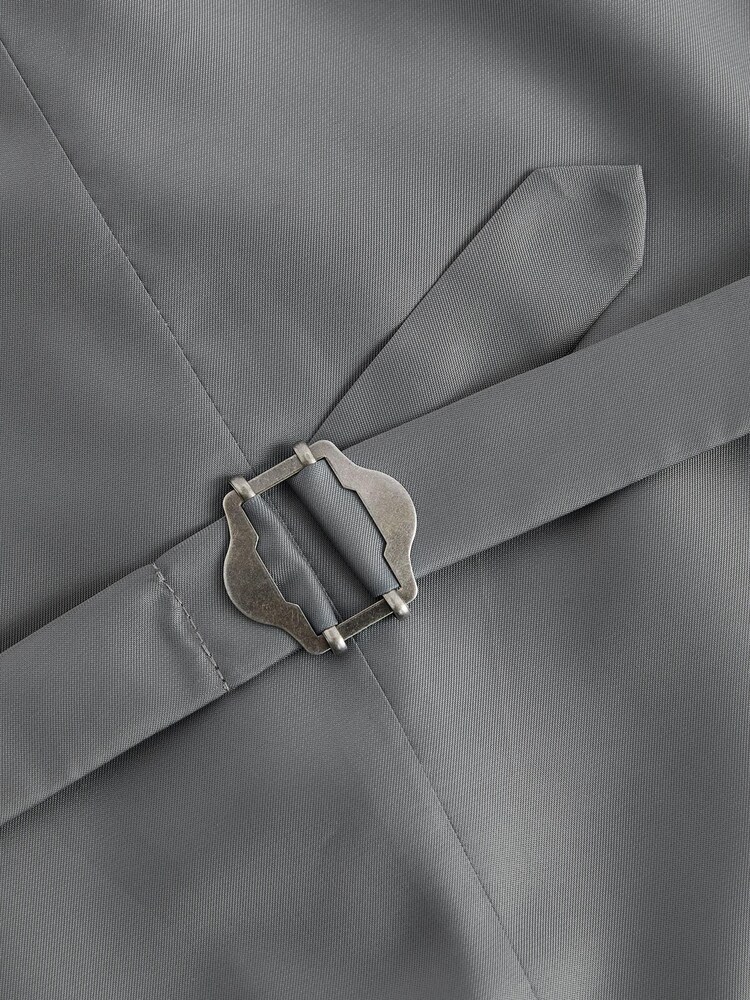 Grey Signature TG Di Fabio Wool Rich Check Suit: Waistcoat - Image 2 of 5