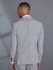 Light Grey Slim Fit Signature TG Di Fabio Wool Rich Puppytooth Suit: Jacket - Image 2 of 5