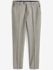 Taupe Slim Fit Signature Tollegno Wool Suit: Trousers - Image 5 of 7