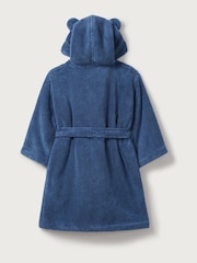 The White Company 100% Cotton Blue Dressing Gown With Ears - Image 3 of 3