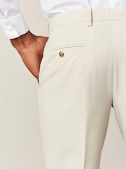 Ecru White Motion Flex Stretch Suit Trousers - Image 5 of 10
