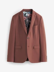 Brązowy - Obcisły krój - Motion Flex Stretch Suit: Jacket - Image 1 of 6