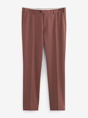Brown Skinny Fit Motion Flex Stretch Suit: Trousers - Image 1 of 3