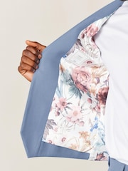 Light Blue Motion Flex Stretch Suit: Waistcoat - Image 6 of 10
