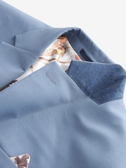 Light Blue Skinny Fit Motion Flex Stretch Suit: Jacket - Image 2 of 5