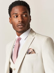 Ecru White Skinny Motion Flex Stretch Suit Jacket - Image 4 of 10