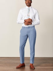 Blue Skinny Fit Motion Flex Stretch Suit: Trousers - Image 3 of 9
