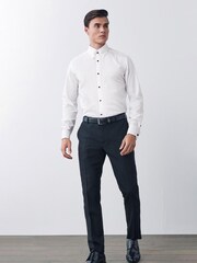 Black Tuxedo Suit: Trousers - Image 1 of 8