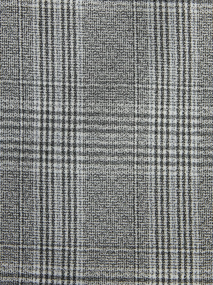 Light Grey Skinny Fit Check Suit: Jacket - Image 5 of 5