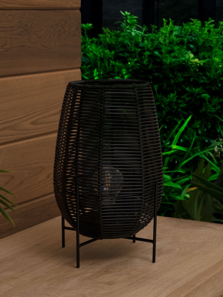 Black Solar Helsinki Outdoor Lantern Light - Image 2 of 5