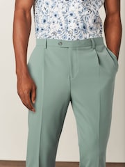 Green Relaxed Fit Motion Flex Stretch Suit: Trousers - Image 2 of 6