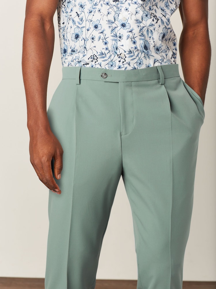 Green Relaxed Fit Motion Flex Stretch Suit: Trousers - Image 2 of 6