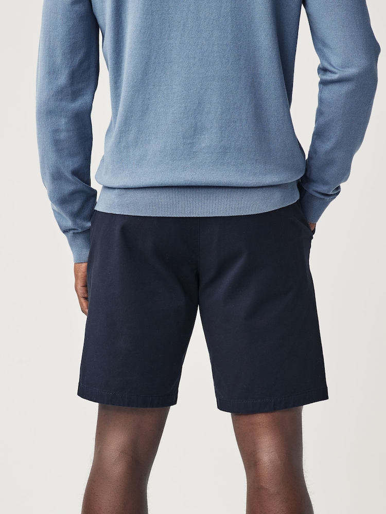 Marine/Charbon - Ajustement droit - Lot de 2 shorts chino stretch - Image 4 of 12