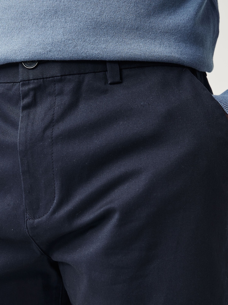 Marine/Charbon - Ajustement droit - Lot de 2 shorts chino stretch - Image 6 of 12