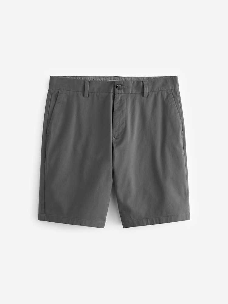Marine/Charbon - Ajustement droit - Lot de 2 shorts chino stretch - Image 7 of 12
