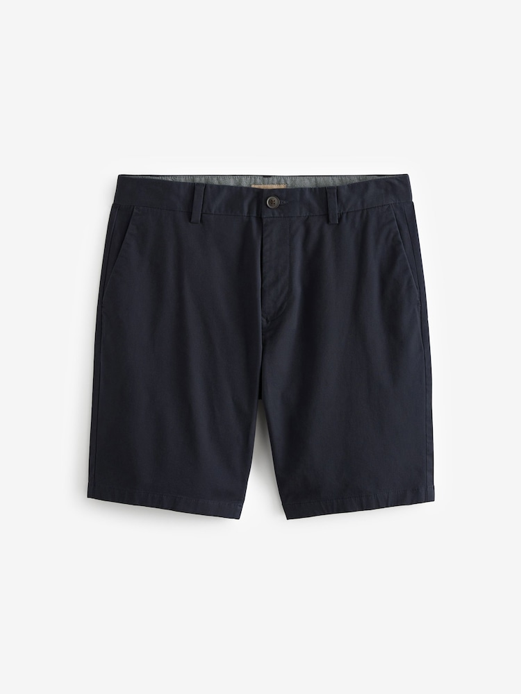 Marine/Charbon - Ajustement droit - Lot de 2 shorts chino stretch - Image 8 of 12