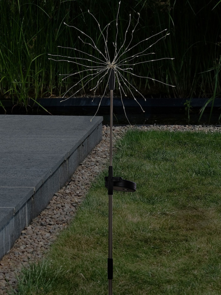 Silver Solar Dandelion Stake Outdoor Light - Image 2 of 7
