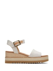 TOMS Diana Wedge Canvas Sandals - Image 2 of 6